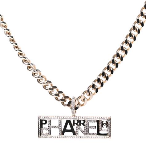 pharrell chanel necklace|chanel pharrell logo.